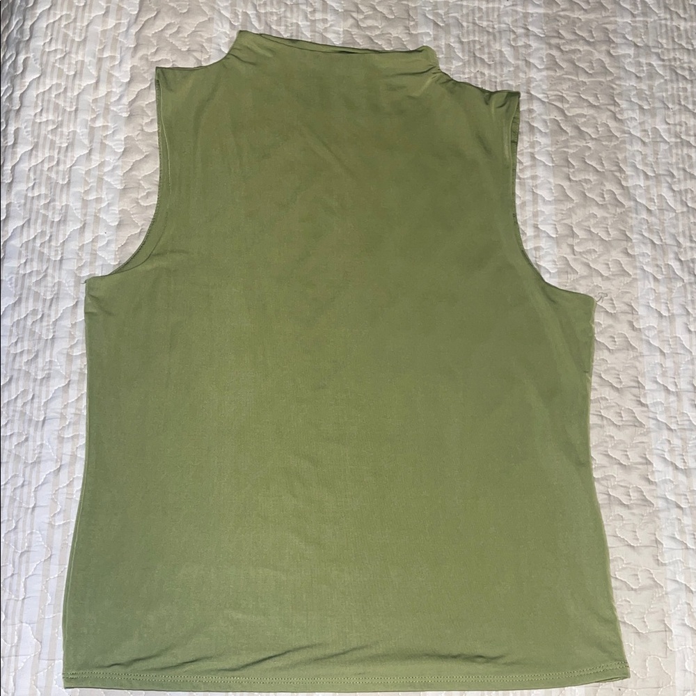 Olive Sleeveless Women's Top